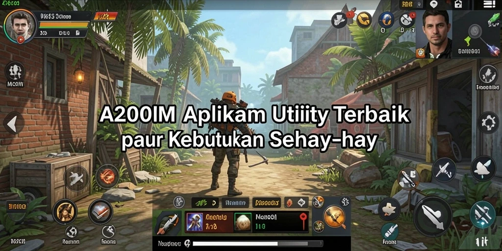 Screenshot A200M menampilkan antarmuka aplikasi Utility yang user-friendly.