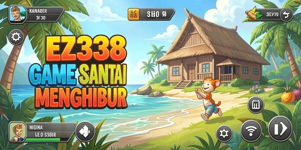 Tampilan gameplay EZ338 yang mengasyikkan dan penuh warna.