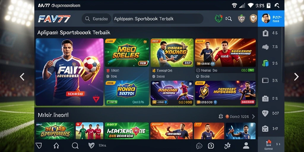 Tampilan screenshot FAV77 saat pengguna melakukan taruhan olahraga.