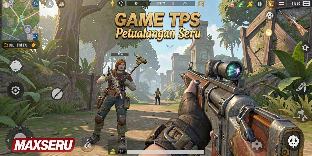 Gameplay seru dan mendebarkan dari MAXSERU dalam mode TPS.