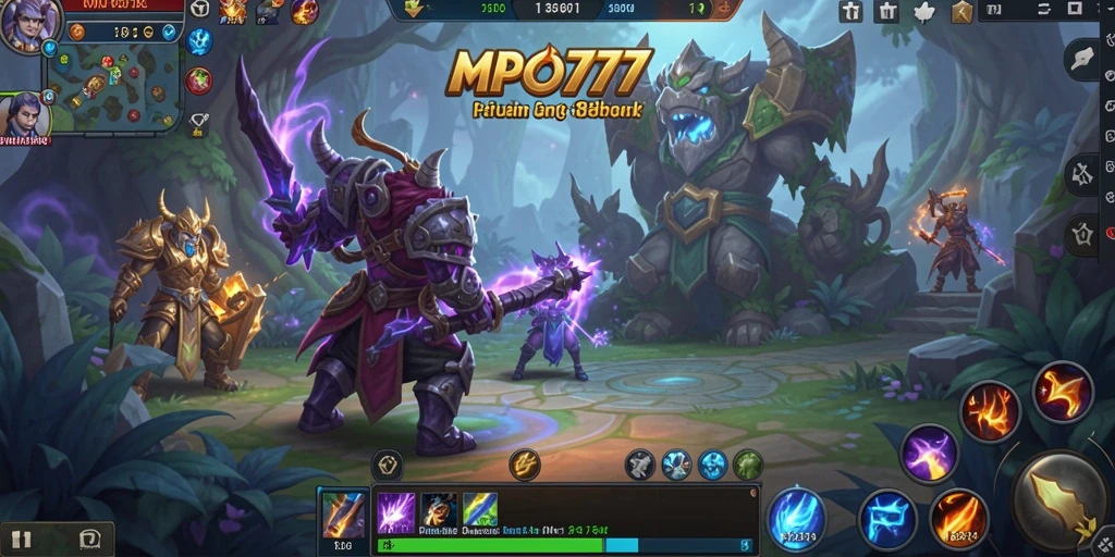 Tampilan gameplay MPO777 yang penuh aksi di dunia MMORPG.