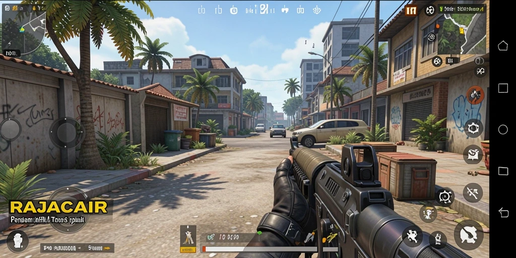 Tampilan gameplay seru dari RAJACAIR yang penuh aksi.