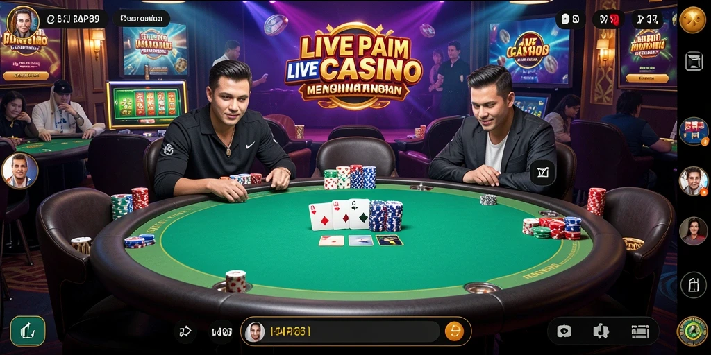 Gameplay Live Casino yang seru dan interaktif di RAP89.