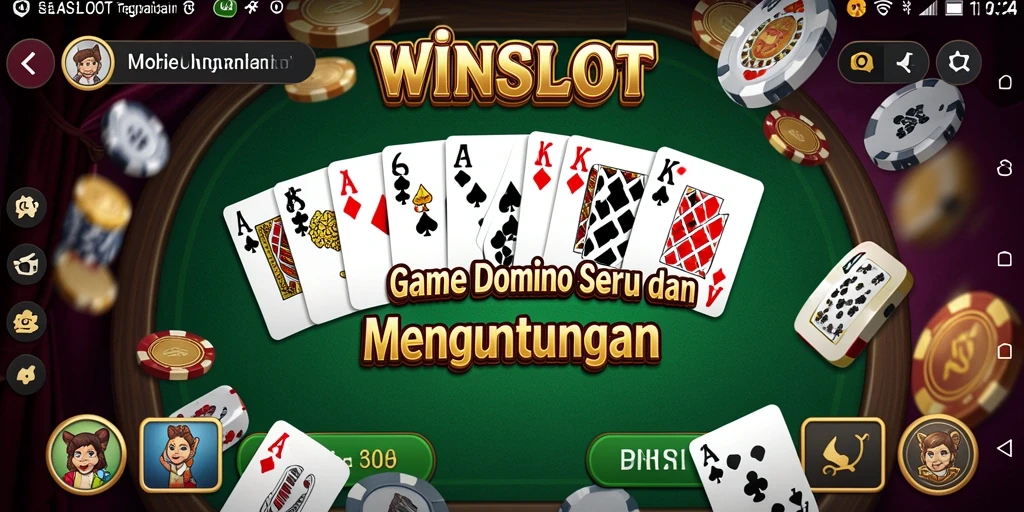 Screenshot utama WINSLOT menampilkan pertandingan seru dalam permainan Domino.